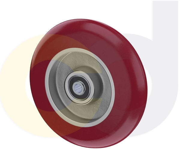 CasterDepot Ergonomic, Top Plate Casters - Poly On Aluminum Wheel - Capacities Up To 1500 Lbs. - HW001.283