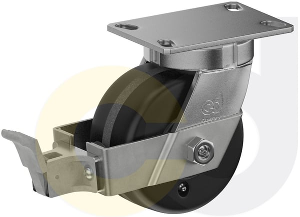 CasterDepot Top Plate Casters - Phenolic Wheel - Capacities Up To 3000 Lbs. - HC000.6CF