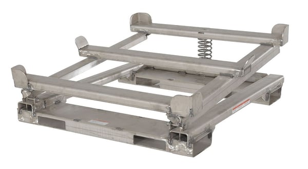 Adjustable IBC Tilt Stands With Fork Pockets - HIBC-TLT-FP-SS