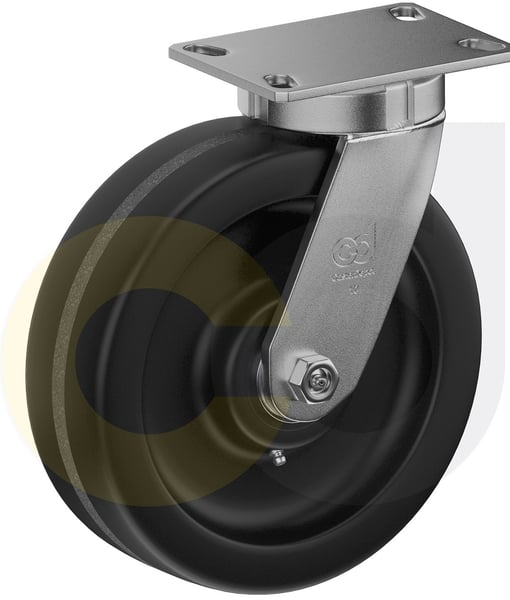 CasterDepot Top Plate Casters - Phenolic Wheel - Capacities Up To 3000 Lbs. - HC015.5AF