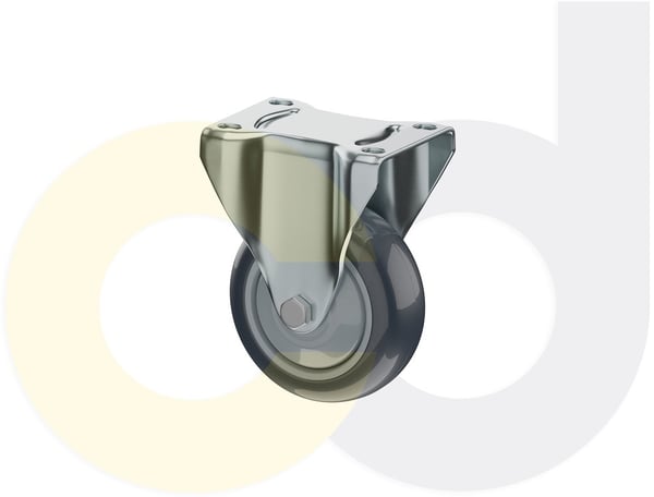 CasterDepot Top Plate Casters - Thermo-Urethane Wheel - Capacities Up To 350 Lbs. - HC015.BE3