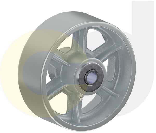 CasterDepot Top Plate Casters - Cast Iron Wheel - Capacities Up To 2500 Lbs. - HW003.50B.cd