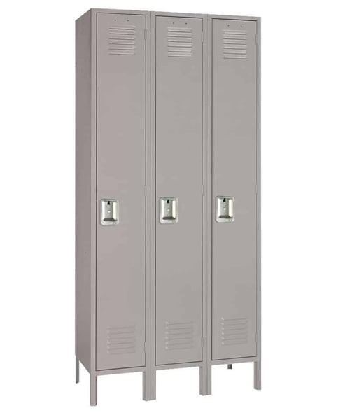 Single Tier Steel Lockers - H50623-GRAY