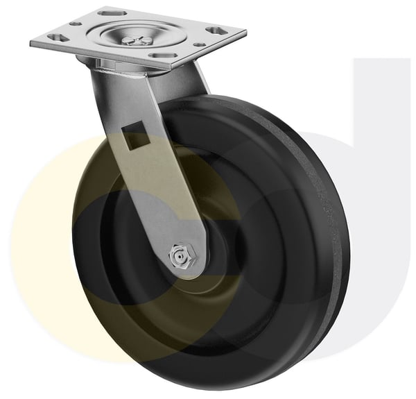 CasterDepot Top Plate Casters - Phenolic Wheel - Capacities Up To 1250 Lbs. - HC009.008