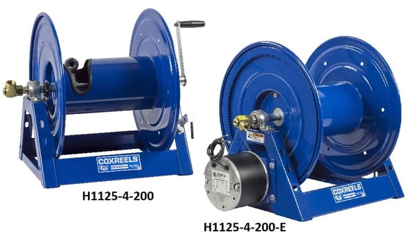 Hand Crank & Powered Rewind Hose Reel - H1125-4-325-E