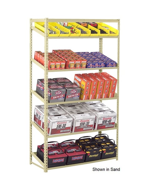 Tennsco Sloping Shelf Units - HZT7-4818S-5-MGY