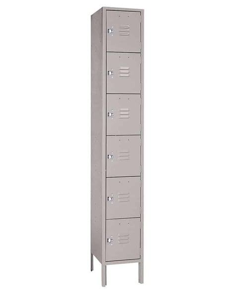 Six Tier Steel Lockers - H5332SU-GRAY