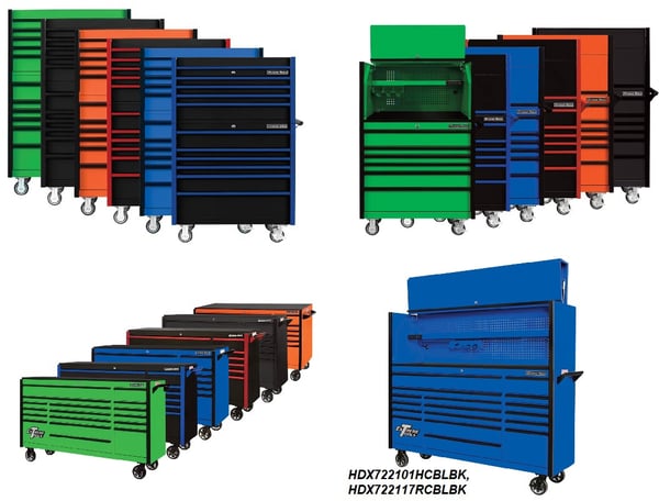 Dx Series 41" And 72" Tool Storage - HDX412504CH-MBBK