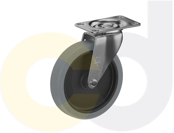CasterDepot Top Plate Casters - Thermo-Urethane Wheel - Capacities Up To 120 Lbs. - HC001.193