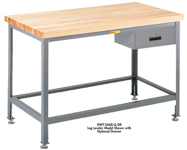 Butcher Block Top Tables - HWT-2448-3R-DR