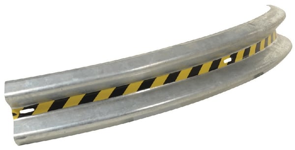 Galvanized Bolt-On Guard Rail - HGR-H2R-CRV-BO-8-HDG