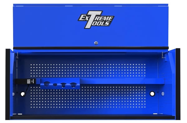 Dx Series Roller Cabinet With Power Tool Drawer & Extreme Power Workstation® Hutch - HDX552501HC-BLBK