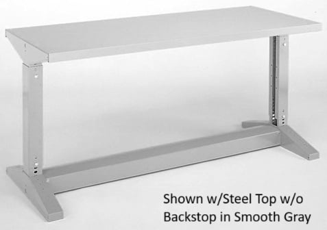 Adjustable Height Iron-I Work Bench Without Shelf - H422U8M-TP
