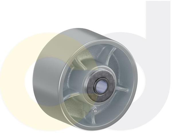 CasterDepot Top Plate Casters - Cast Iron Wheel - Capacities Up To 2500 Lbs. - HW003.4F6.cd