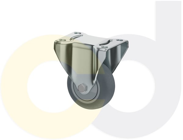 CasterDepot Top Plate Casters - Thermo-Rubber Wheel - Capacities Up To 325 Lbs. - HC015.A89