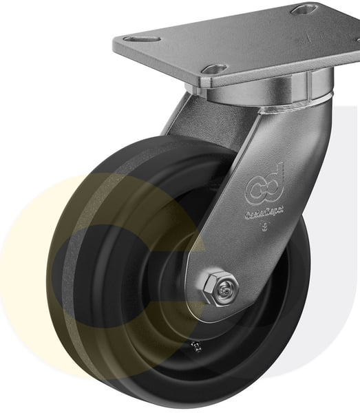 CasterDepot Top Plate Casters - Phenolic Wheel - Capacities Up To 3500 Lbs. - HC014.282