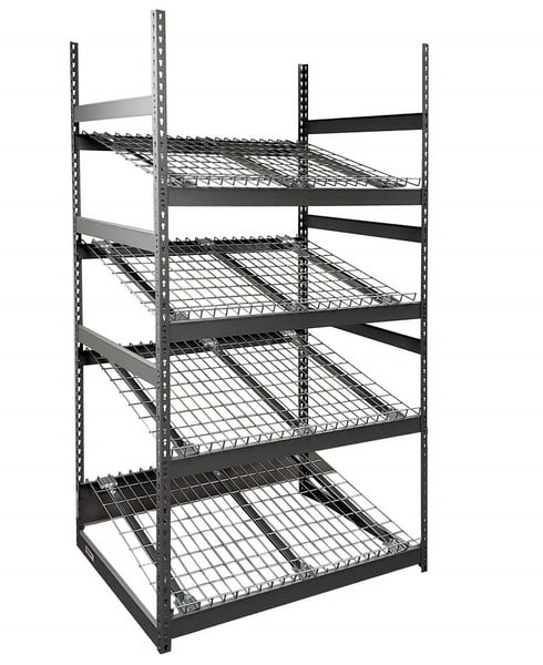 Gravity Flow Rack- Standard Duty- Built With Rivet Rack - HBR483672