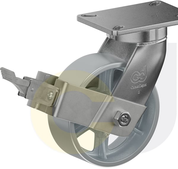 CasterDepot Top Plate Casters - Cast Iron Wheel - Capacities Up To 2500 Lbs. - HC092.470