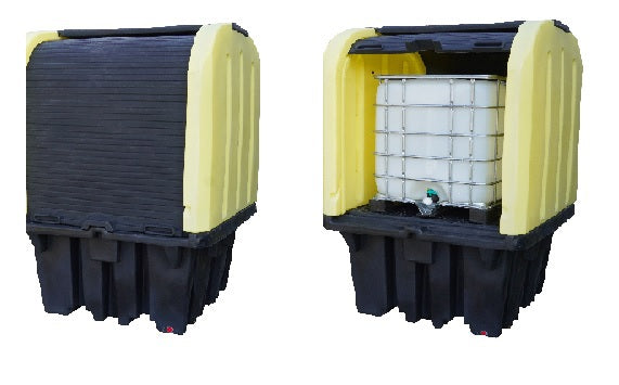 IBC Roll Top Hardcover Spill Pallet - H4070-YE-D