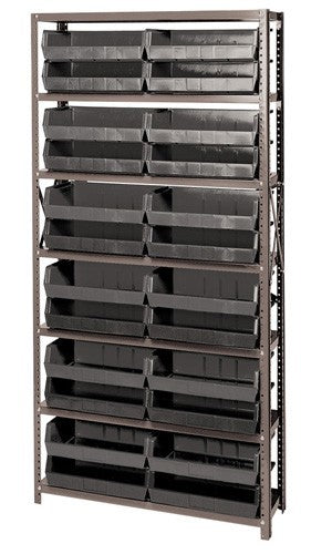 Giant Open Hopper Bin Storage System - HQSBU-245-BK