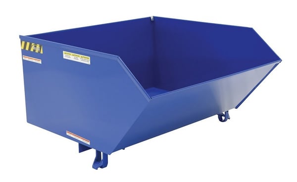 Low Profile 90 Degrees Self-Dumping Steel Hoppers - HH-100-LD