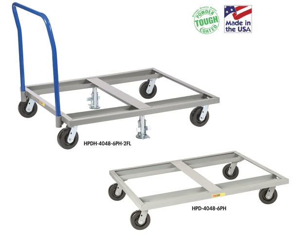 All-Welded Pallet Dolly - HPD-4048-6PH-2FL