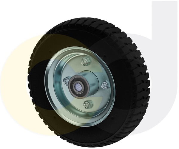 CasterDepot Top Plate Casters - Solid Monoprene Wheel - Capacities Up To 280 Lbs. - HW003.248
