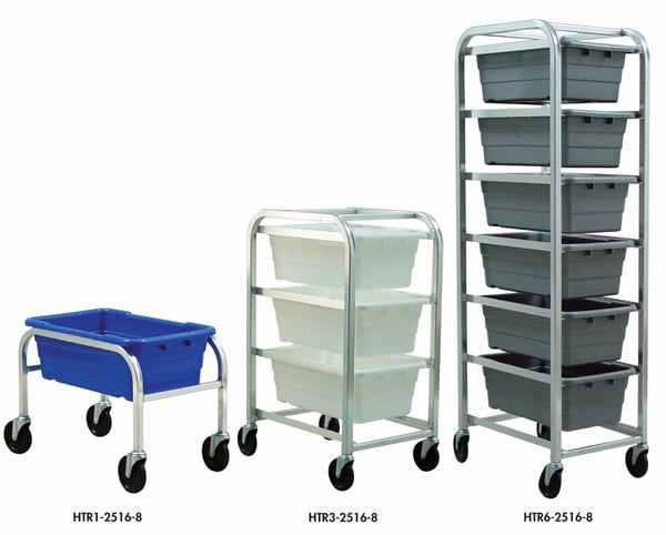 Mobile Tub Racks - HTR3-2516-8-W