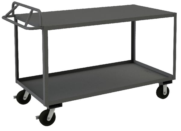 Rolling Stock Cart With Ergonomic Handle - HRSCE-1830-2-3.6K-TLD-95