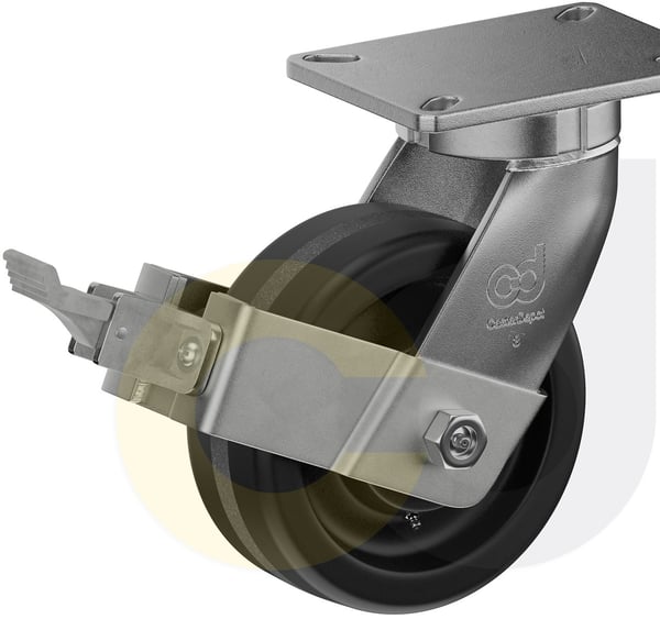 CasterDepot Top Plate Casters - Phenolic Wheel - Capacities Up To 3500 Lbs. - HC092.474