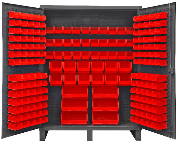 Heavy Duty Storage Cabinets With Hook-On Bins - HHDC60-198-1795