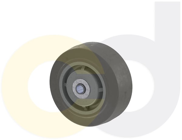 CasterDepot Top Plate Casters - Thermo-Rubber Wheel - Capacities Up To 600 Lbs. - HW003.DBC