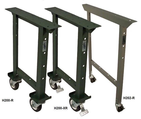 Mobile Style Work Bench Legs - H200-2835-166R-ADJ