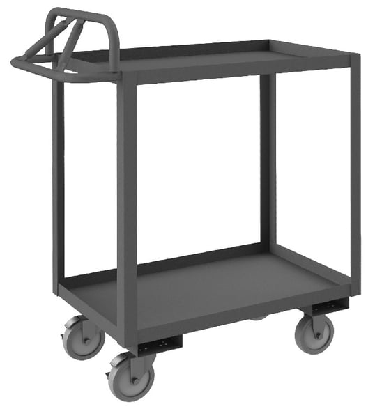Rolling Stock Cart With Ergonomic Handle - HRSCE-2436-2-95