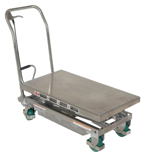 Stainless Steel Scissor Carts - HCART-600-D-SS2