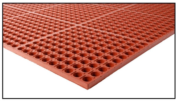 Heavy-Duty Drainage Mat, Recycled, Square Edge - HAD2.78X36X60.SE.TC