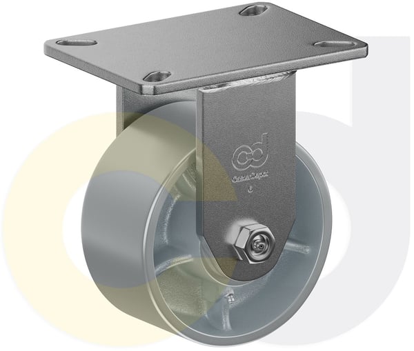 CasterDepot Top Plate Casters - Cast Iron Wheel - Capacities Up To 2500 Lbs. - HC014.26A
