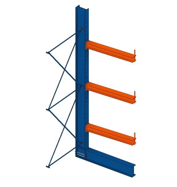 Space Plus Usa Cantilever Racking Single Side Units - HCRS-AO192X60X60-S