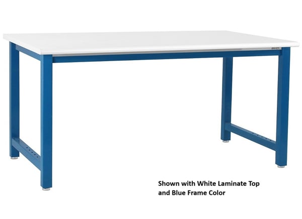Kennedy Series Workbench W/Cleanroom Laminate Top - HKCR3060-GR/WH TOP