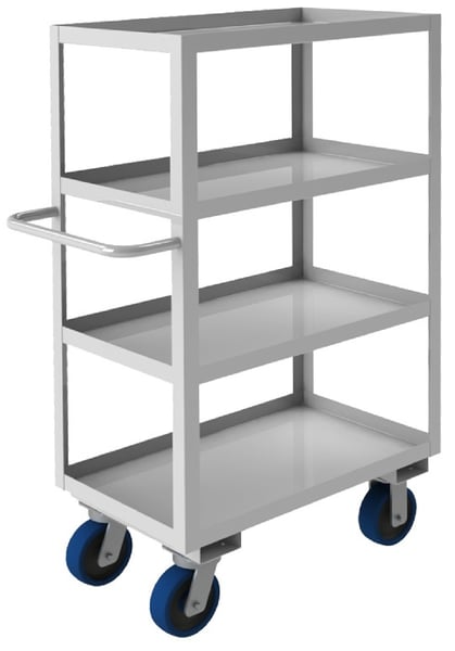 Stainless Steel Shelf Stock Carts - HSRSC1618304ALU6PU