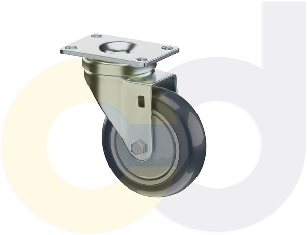 CasterDepot Top Plate Casters - Thermo-Urethane Wheel - Capacities Up To 350 Lbs. - HC015.9E6