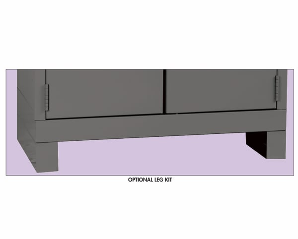 Leg Kits For Duratough™ All-Welded Cabinets - HWC4LK-1G-CL