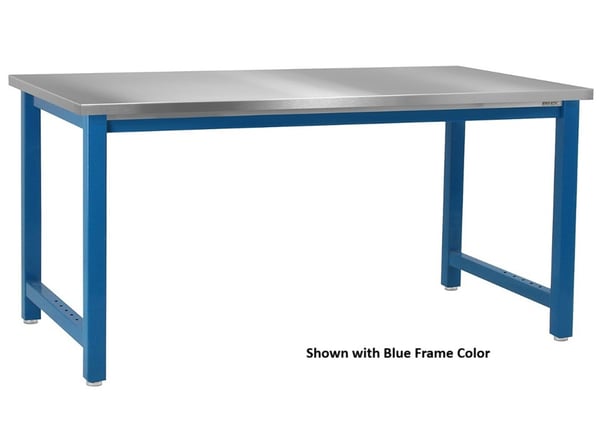 Kennedy Series Workbench W/Stainless Steel Top - HKN3648-BLU