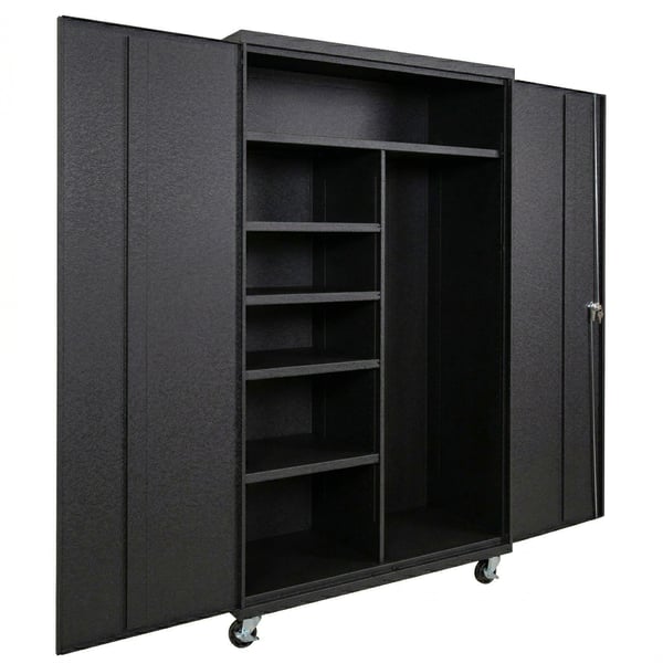 Janitorial Commercial Storage Cabinets - HCJM482478-4-BK