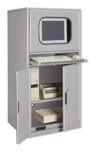Computer Enclosure Cabinet And Low Profile Carts - HSCW-3060