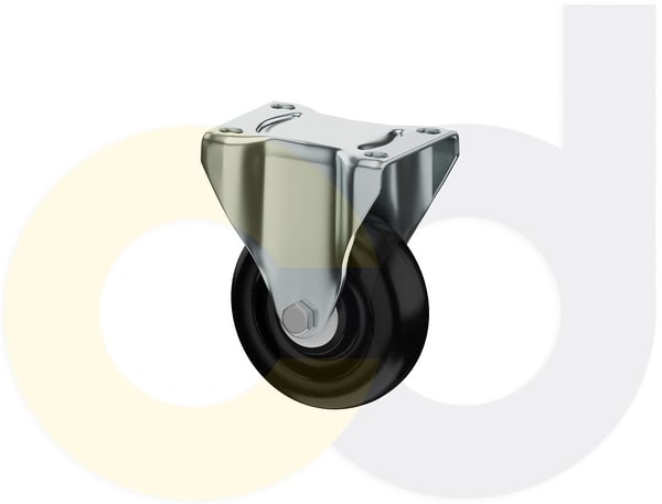 CasterDepot Top Plate Casters - Polyolefin Wheel - Capacities Up To 325 Lbs. - HC015.6FA