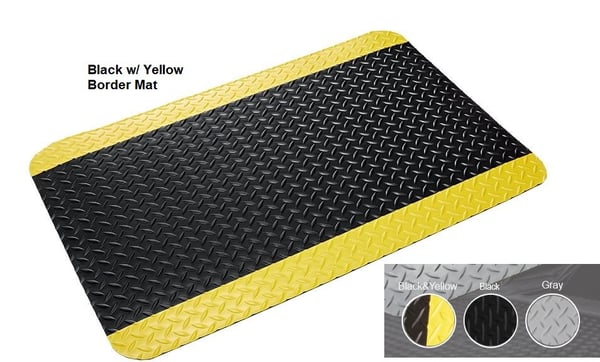 Industrial Deck Plate Matting - HCDR0048YB-75