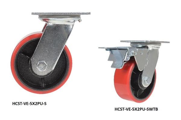 Polyurethane Casters - HCST-VE-6X2PU-SWB