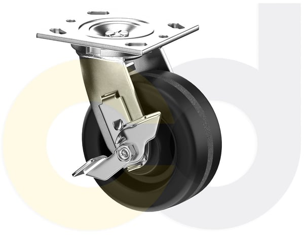 CasterDepot Top Plate Casters - Phenolic Wheel - Capacities Up To 1250 Lbs. - HC007.019