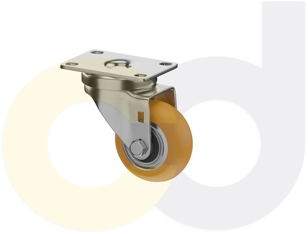 CasterDepot Top Plate Casters - Poly On Aluminum Wheel - Capacities Up To 350 Lbs. - HC092.5F8